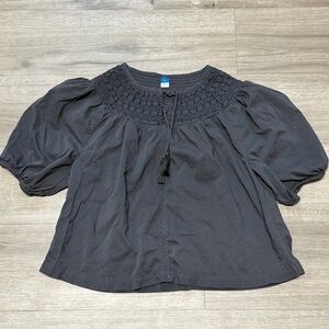 Old Navy Charcoal Gray Boho Chic Blouse